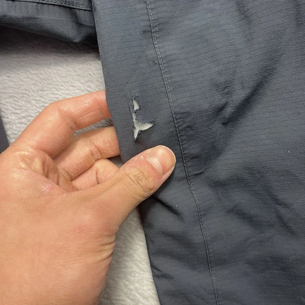 North‎ Face Summit Series Jacket Mens 2XL Gray Blue HyVent Alpha Hooded Outdoor